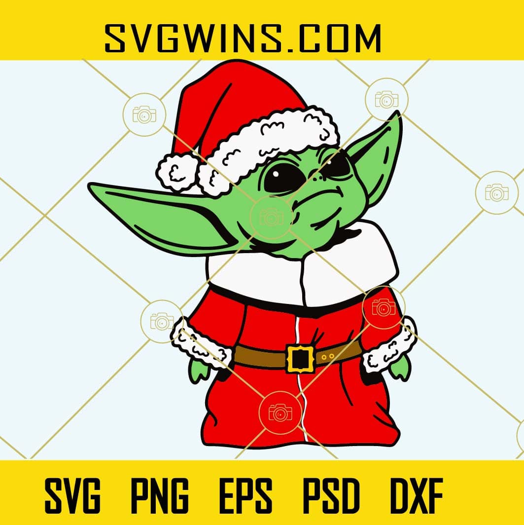 Baby Yoda Christmas SVG, Baby Yoda SVG, Christmas SVG, Christmas Baby ...