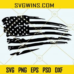 Distressed american flag svg