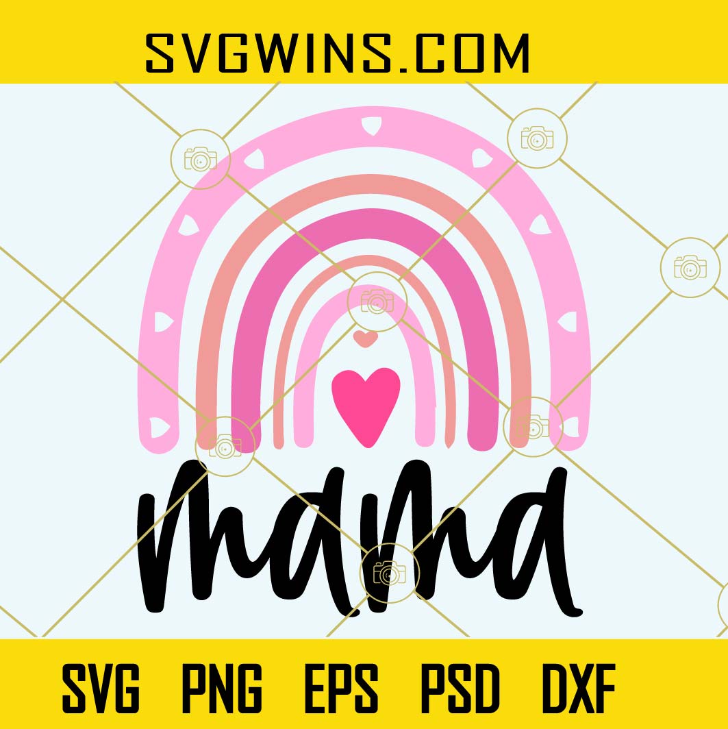 Rainbow mama svg, Mother’s day Svg, Mother’s day T-shirt svg, Mama